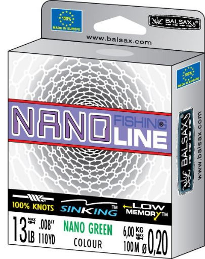 Picture of Balsax Nano Green 300m 0.22mm 7.00kg