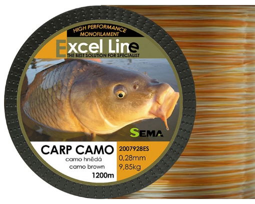 Bild von Sema Excel Line Carp Camo hnědý 1200m, 0.33mm