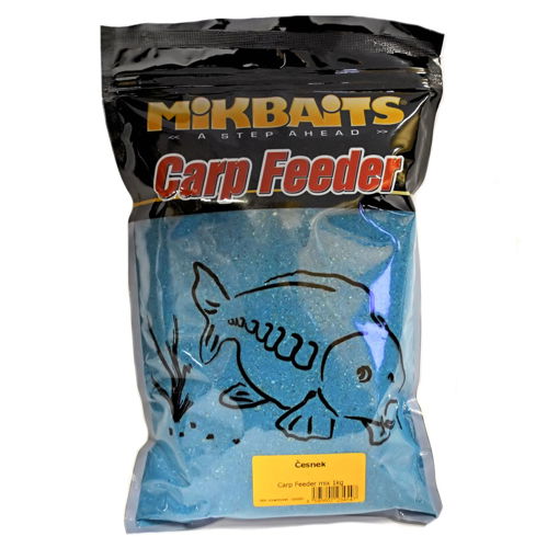 Obrazek Mikbaits Carp Feeder Mix 1kg, Modrý Česnek