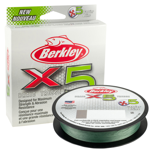 Obrazek Berkley X5 Braid Low-Vis Green 150m, 0.06mm 6.4kg