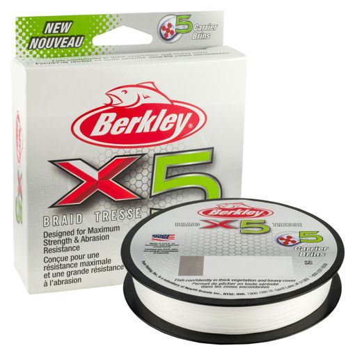 Obrazek Berkley X5 Braid Crystal 150m, 0.08mm 7.6kg