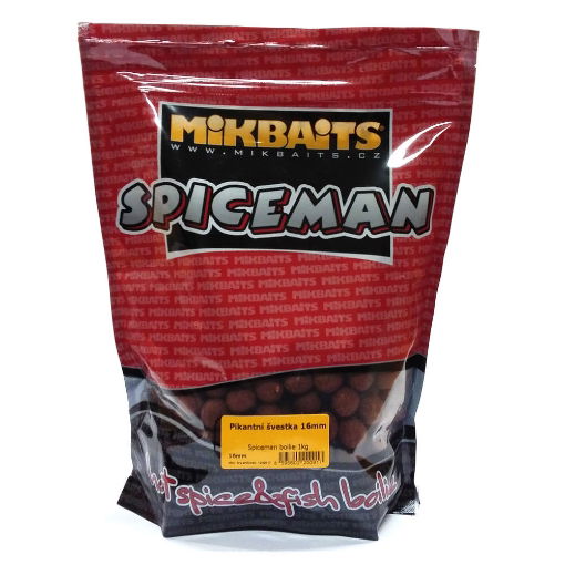 Image sur Mikbaits Spiceman Boilie 1kg Spicy Plum 16mm