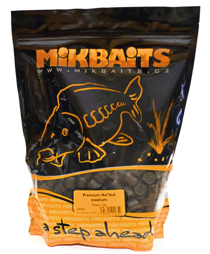 Obrazek Mikbaits Premium Halibut pelety 14mm, 1kg