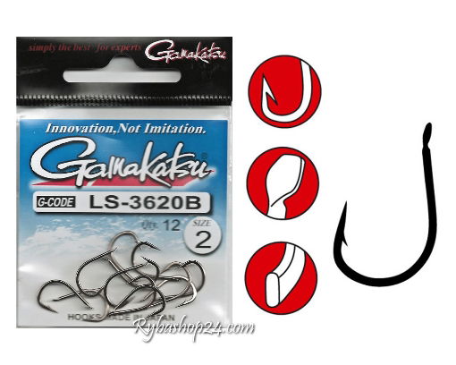 Obrazek Gamakatsu LS-3620B Hook, vel.1/0 (10ks)