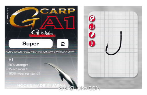 Picture of Gamakatsu A1 G-Carp Super Hook, vel.1