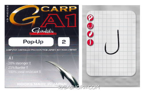 Picture of Gamakatsu A1 G-Carp Pop-Up Hook, vel.2