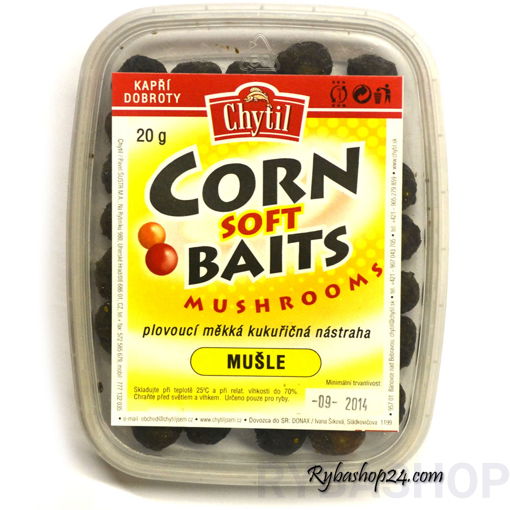 Obrazek Corn Soft Baits mushrooms 20g, Mušle 