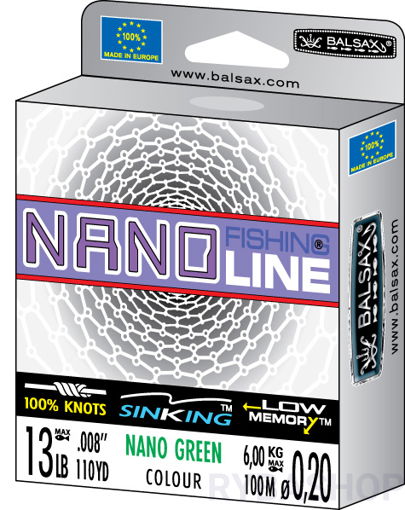 Obrazek Balsax Nano Green 300m 0.30mm 11.5kg