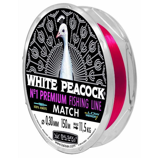 Obrazek Balsax White Peacock Match 100m 0.10mm 1.70kg