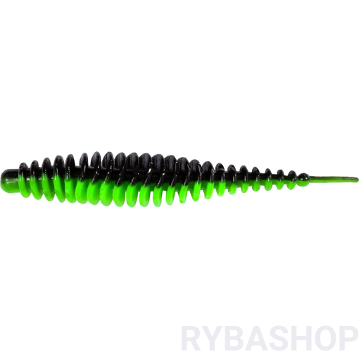 Obrazek T-Worm I-Tail Česnek 6.5cm, neonová zelená/černá