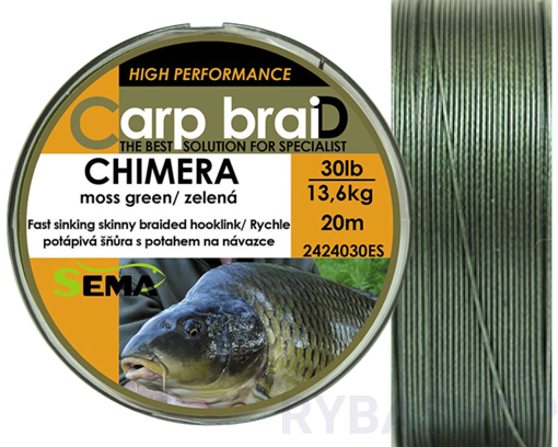 Obrazek Sema Carp braiD Chimera 20m, 40lbs/18.2kg