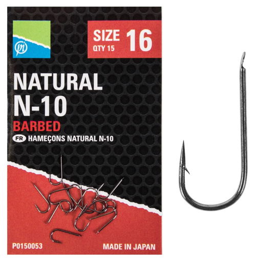 Obrazek Preston Innovations Natural N-10 Hooks #18 15szt