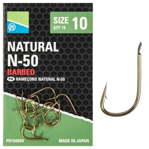 Obrázek Preston Innovations Natural N-50 Hooks #16 15ks