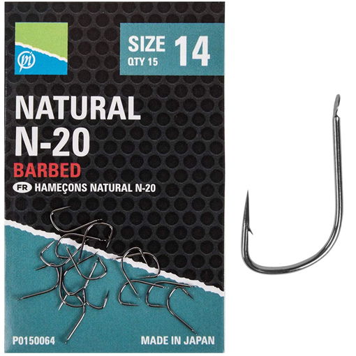 Picture of Preston Innovations Natural N-20 Hooks #10 15pcs