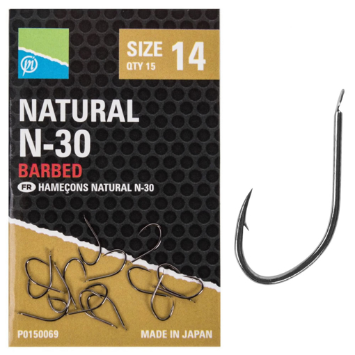 Image sur Preston Innovations Natural N-30 Hooks #12 15pcs