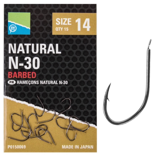 Image sur Preston Innovations Natural N-30 Hooks #10 15pcs