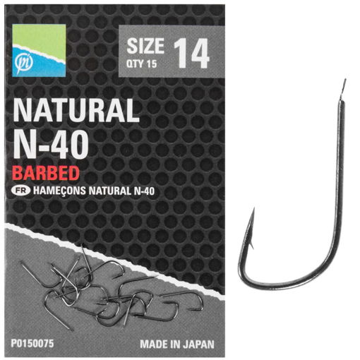 Obrázek Preston Innovations Natural N-40 Hooks #16 15ks