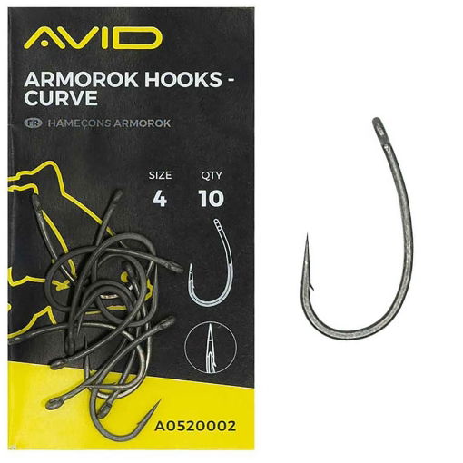 Obrazek Avid Carp Armorok Curve Hooks Barbed