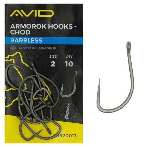 Avid Carp Armorok Chod Hooks Barbless