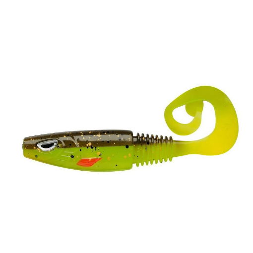 Obrazek Berkley Sick Curl 12cm Brown Chartreuse 