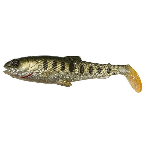 Image sur SG Craft Cannibal Paddletail 8.5cm Olive Silver Smolt