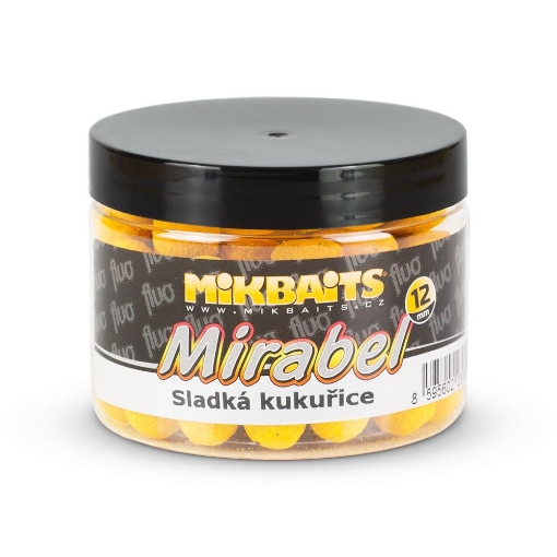 Obrazek Mirabel Fluo boilie 150ml - Słodka kukurydza 12mm