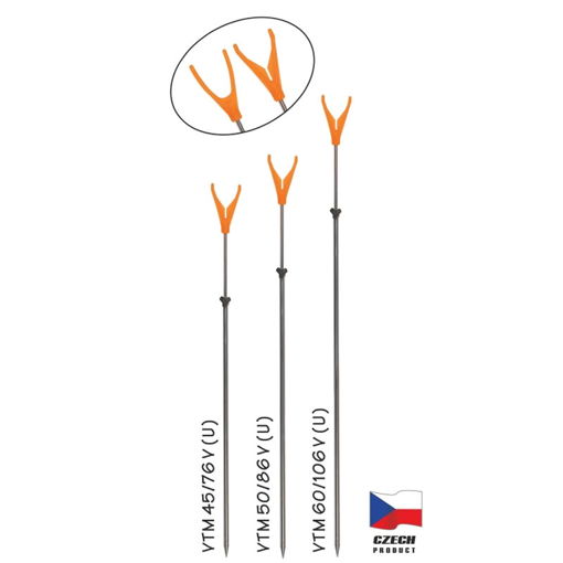 Picture of Vidlička teleskopická VTM 50/86cm "V" oranžová