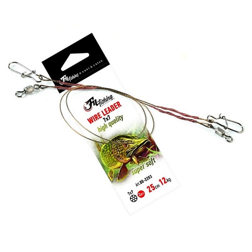 Obrazek Lanko FilFishing Wire Leader Super Soft 25cm 12kg