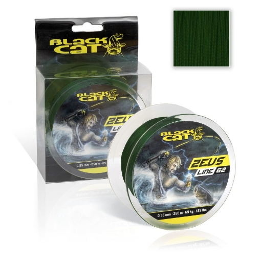 Obrazek Black Cat Zeus Line G2 Green 250m 0.45mm 46kg