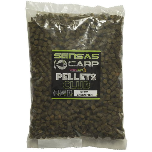 Obrazek Sensas Pellets Club Green Fish 10kg 8mm