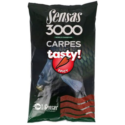 Picture of Sensas 3000 Carp Tasty Spicy 1kg (Robin Red)