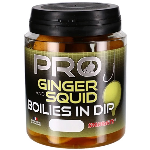 Starbaits Probiotic Boilies in Dip Ginger Squid 150g 24mm