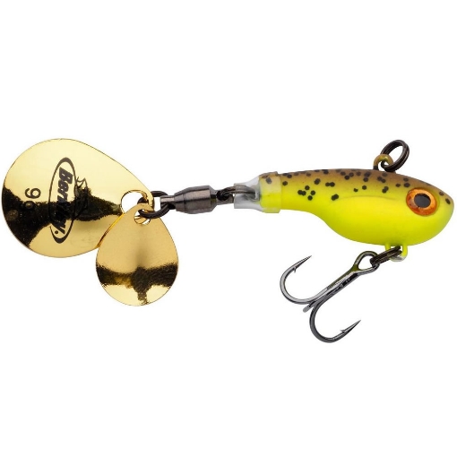 Obrazek Berkley Pulse Spintail 5g 5cm Brown Chartreuse