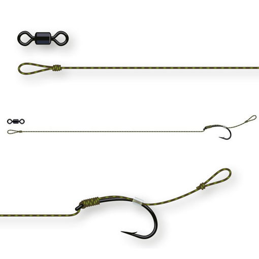 Obrazek DAM Tactix Anti-Snag Rig #6 16cm 25lb 2Sszt.