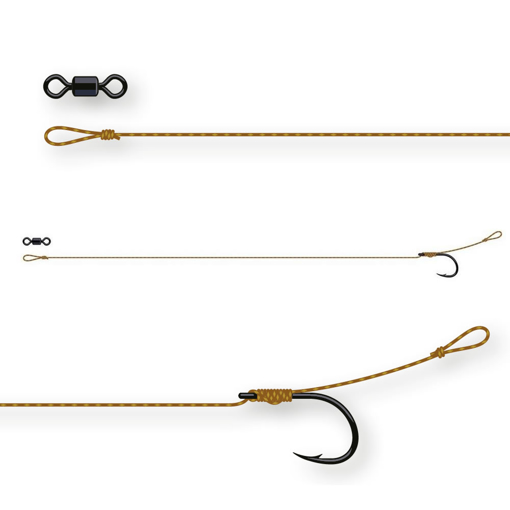 Obrazek DAM Tactix Classic Rig #6 20cm 25lb 2szt.