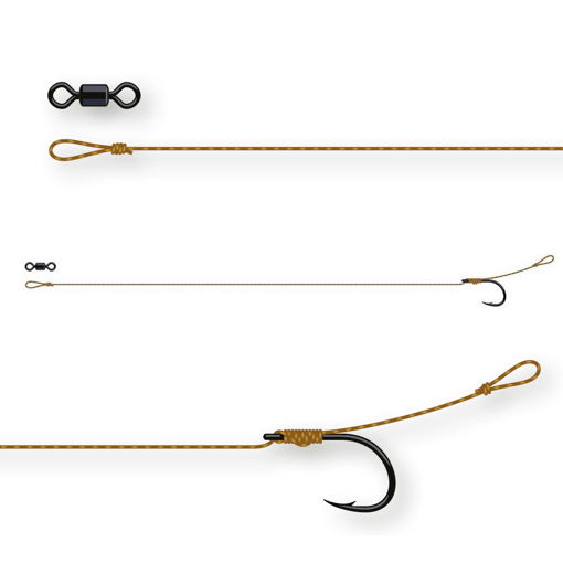 Picture of DAM Tactix Classic Rig #8 20cm 25lb 2pcs