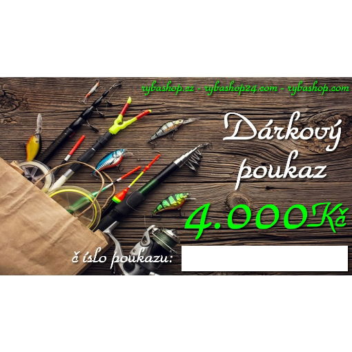 Dárkový poukaz 4.000 Kč elektronický